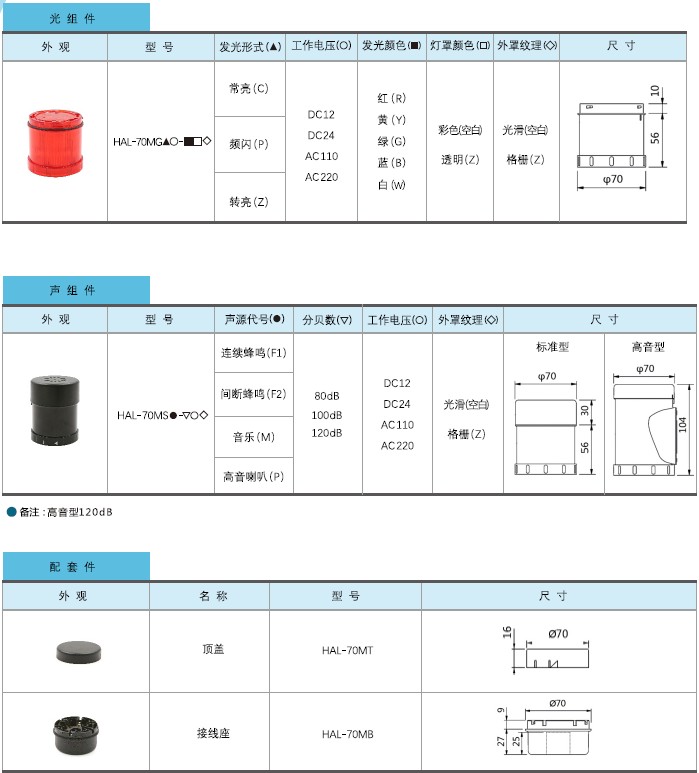 M70組合式警示燈1